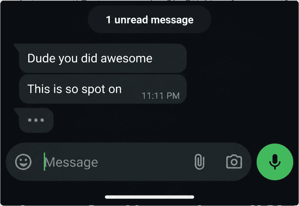 Client testimonial screenshot 11